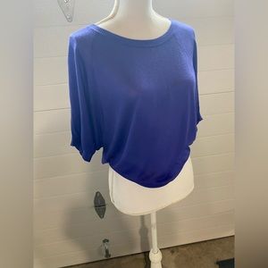 Women’s Medium Petite light weight blue sweater from the Loft